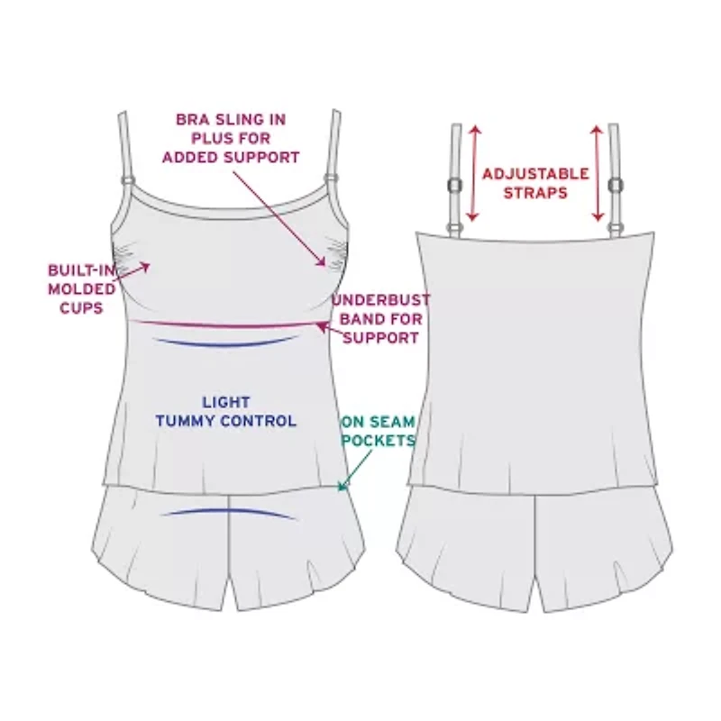 Trimshaper Farrah Swim Romper