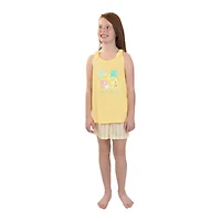 Dots & Dreams Little Big Kid Girls Round Neck Sleeveless 3-pc. Pajama Sets