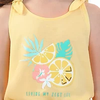 Dots & Dreams Little Big Kid Girls Round Neck Sleeveless 3-pc. Pajama Sets