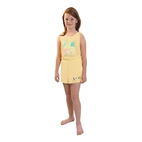 Dots & Dreams Little Big Kid Girls Round Neck Sleeveless 3-pc. Pajama Sets