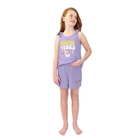 Dots & Dreams Little Big Kid Girls Round Neck Sleeveless 3-pc. Pajama Sets