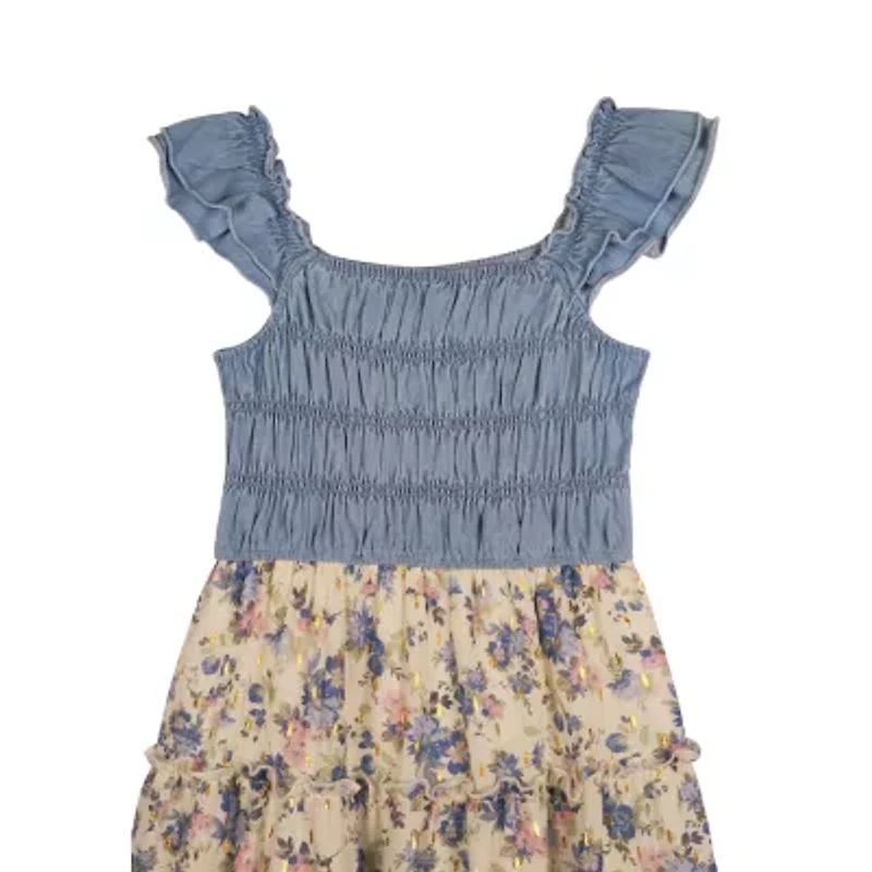 Lilt Big Kid Girls Sleeveless A-Line Dress