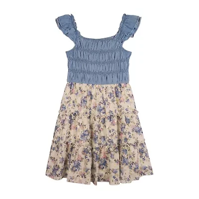 Lilt Big Kid Girls Sleeveless A-Line Dress