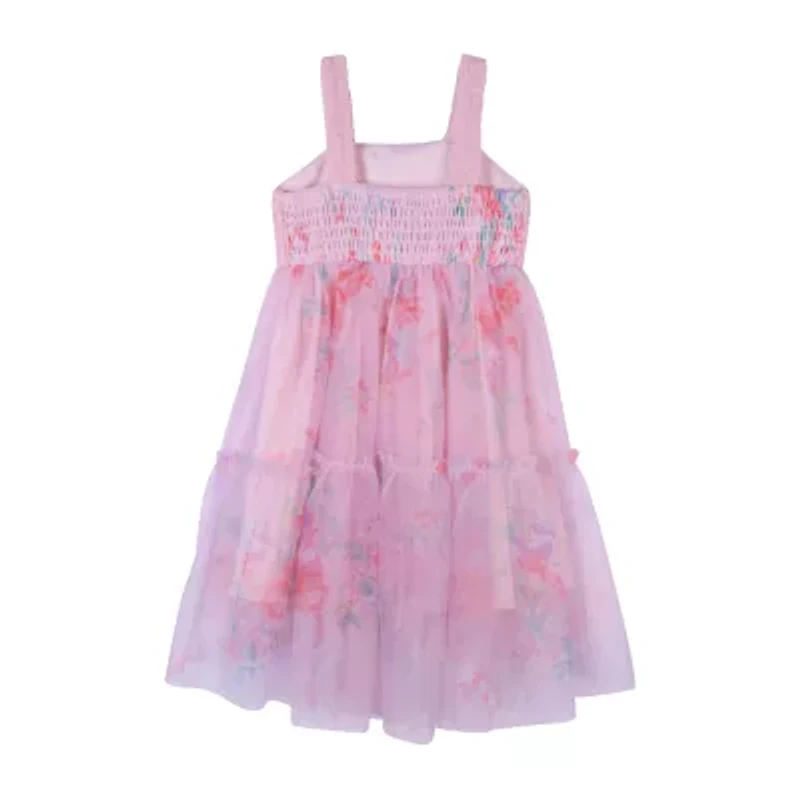 Lilt Little Girls Sleeveless Empire Waist Dress