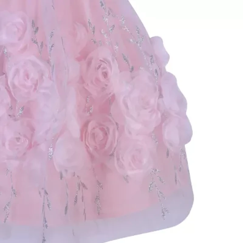 Lilt Little Girls Sleeveless Flower Girl Fit + Flare Dress