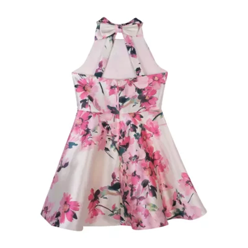 Lilt Big Kid Girls Sleeveless Fit + Flare Dress