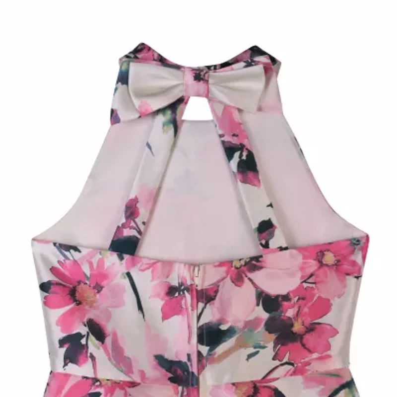 Lilt Big Kid Girls Sleeveless Fit + Flare Dress