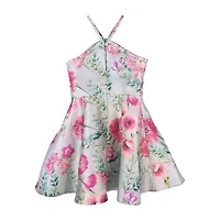 Lilt Big Kid Girls Sleeveless Fit + Flare Dress