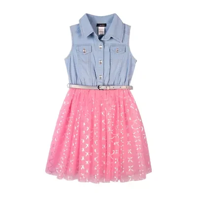 Lilt Little & Big Kid Girls Sleeveless Tutu Dress