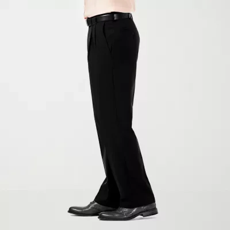 Haggar Cool 18 Pro Mens Classic Fit Pleated Pant