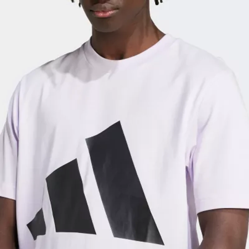 adidas Mens Crew Neck Short Sleeve Regular Fit Graphic T-Shirt