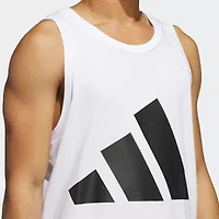 adidas Crew Neck Sleeveless Active Big and Tall Tank Top