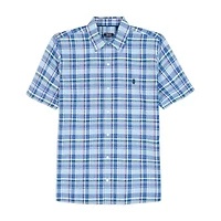 IZOD Lux Classic Mens Short Sleeve Fit Big and Tall Button-Down Shirt