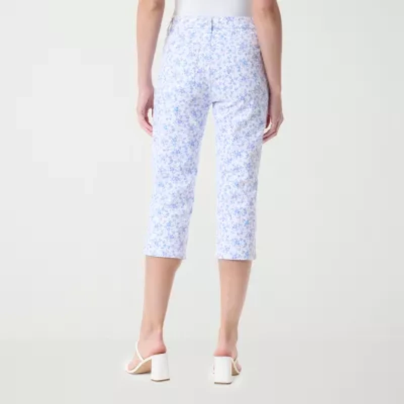 Gloria Vanderbilt Amanda Womens Straight High Rise Capri Pant