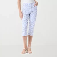Gloria Vanderbilt Amanda Womens Straight High Rise Capri Pant