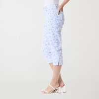 Gloria Vanderbilt Amanda Womens Straight High Rise Capri Pant