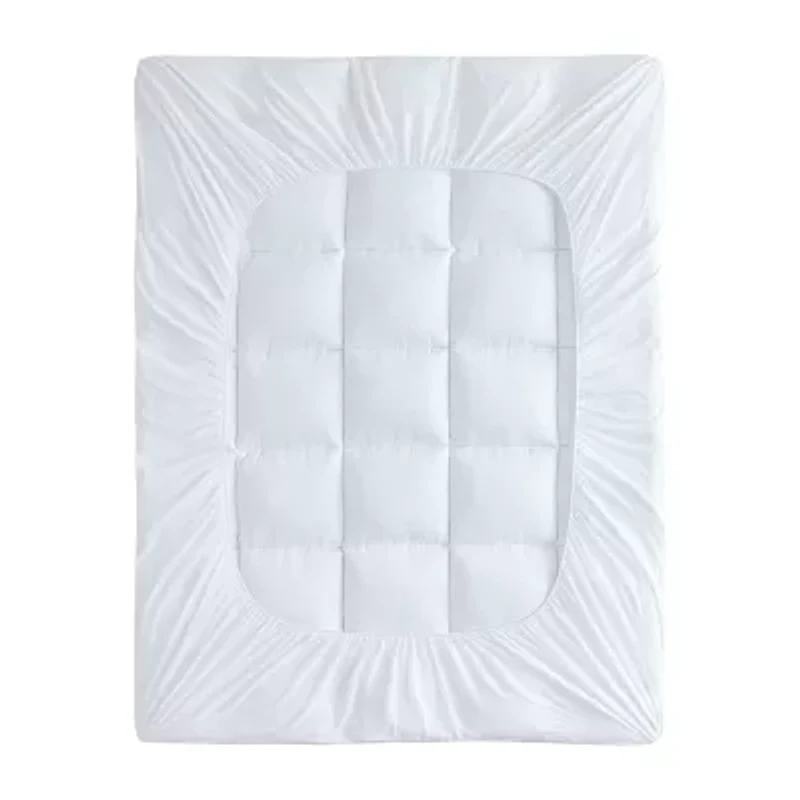 Laura Ashley Down Alternative Mattress Pad With Printed Gusset