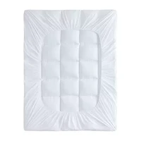Laura Ashley Down Alternative Mattress Pad With Printed Gusset