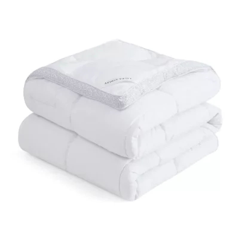 Laura Ashley All Seasons Down Alternative Comforter With Printed Gusset