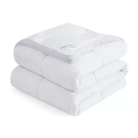 Laura Ashley All Seasons Down Alternative Comforter With Printed Gusset