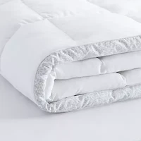 Laura Ashley All Seasons Down Alternative Comforter With Printed Gusset