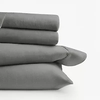 Casual Comfort Solid and Print Flannel Sheet Set