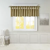 Madison Park Natalie 50"W X 26"L Lightweight Twisted Tab Top Tailored Valance