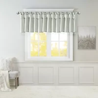 Madison Park Natalie 50"W X 26"L Lightweight Twisted Tab Top Tailored Valance