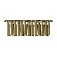 Madison Park Natalie 50"W X 26"L Lightweight Twisted Tab Top Tailored Valance