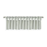 Madison Park Natalie 50"W X 26"L Lightweight Twisted Tab Top Tailored Valance