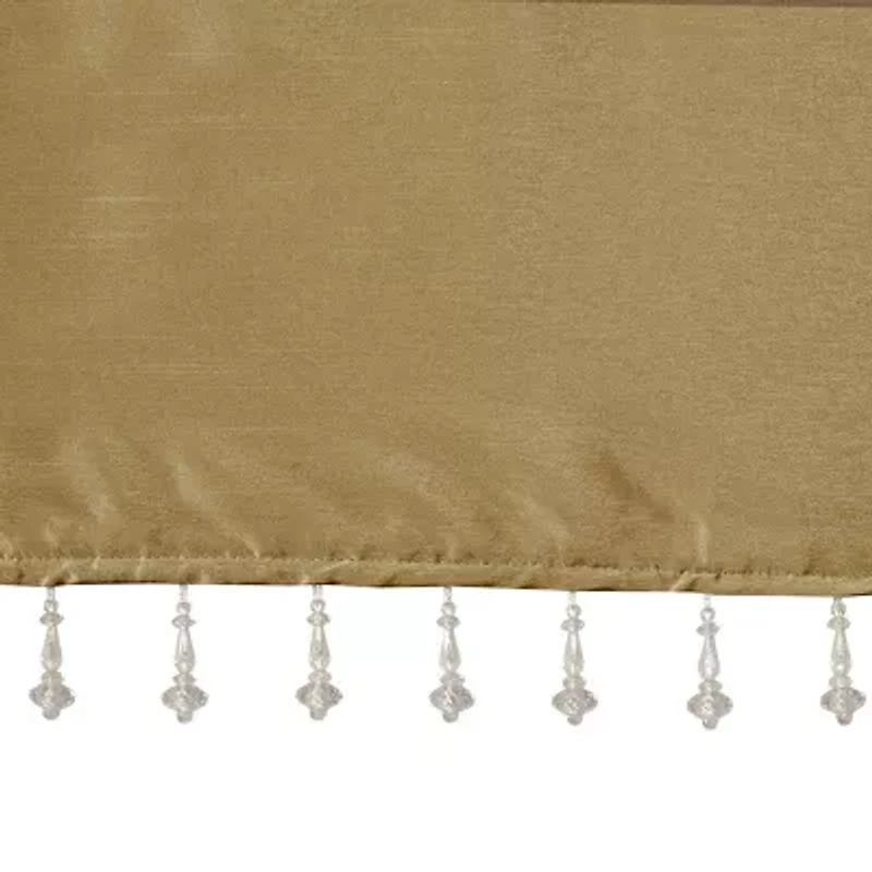 Madison Park Natalie 50"W X 26"L Lightweight Twisted Tab Top Tailored Valance