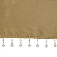Madison Park Natalie 50"W X 26"L Lightweight Twisted Tab Top Tailored Valance