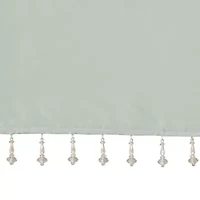 Madison Park Natalie 50"W X 26"L Lightweight Twisted Tab Top Tailored Valance
