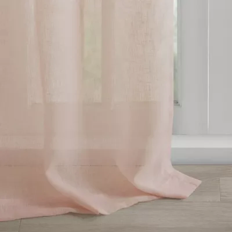 Madison Park Florah Tab Top Sheer Single Curtain Panel