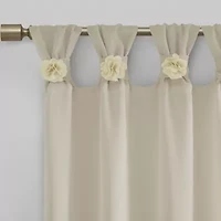 Madison Park Florah Tab Top Sheer Single Curtain Panel