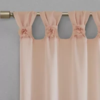 Madison Park Florah Tab Top Sheer Single Curtain Panel