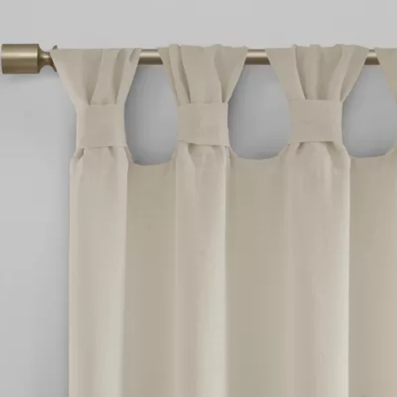 Madison Park Florah Tab Top Sheer Single Curtain Panel