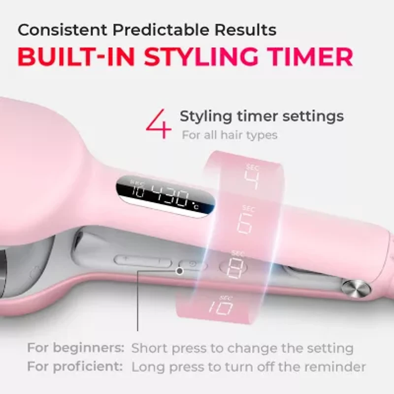 TYMO Rovy 9 Temp Settings 1.1" Wave Curling Iron