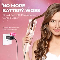 TYMO Curlgo 1" One-Click Cordless Auto Curling Iron