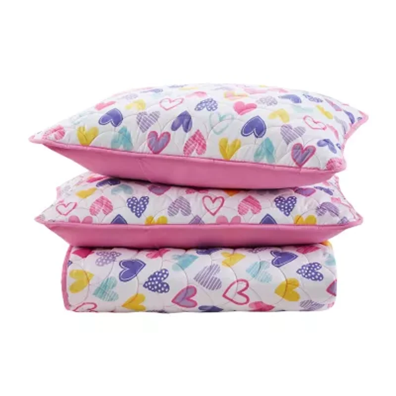 INK+IVY Kids Multi Heart Quilt Set