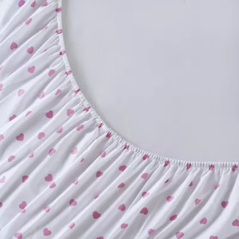 INK+IVY Kids Girl Pink Heart Sheet Set