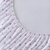 INK+IVY Kids Girl Pink Heart Sheet Set