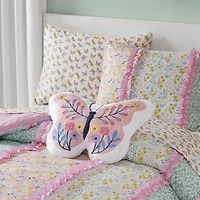 INK+IVY Kids Pink Butterfly Throw Pillow