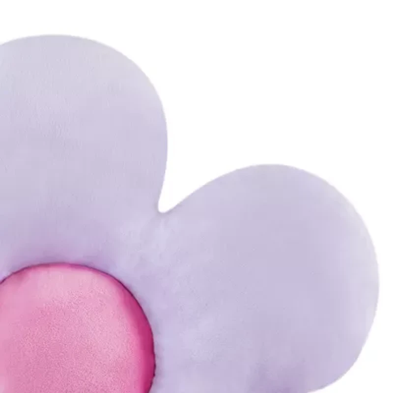 INK+IVY Kids Purple Flower Throw Pillow