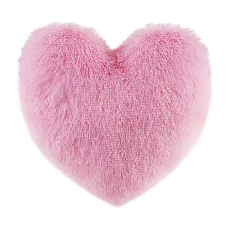 INK+IVY Kids Pink Heart Throw Pillow