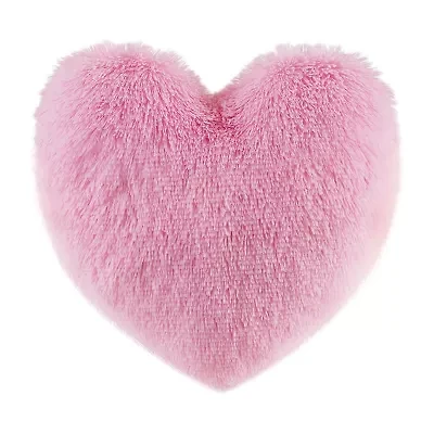 INK+IVY Kids Pink Heart Throw Pillow