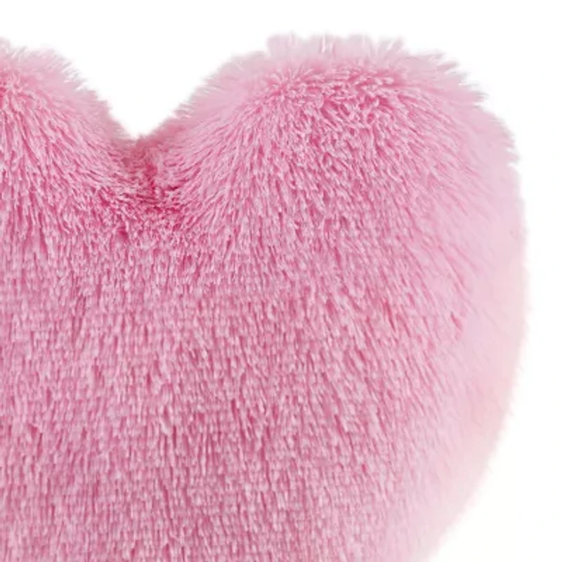 INK+IVY Kids Pink Heart Throw Pillow