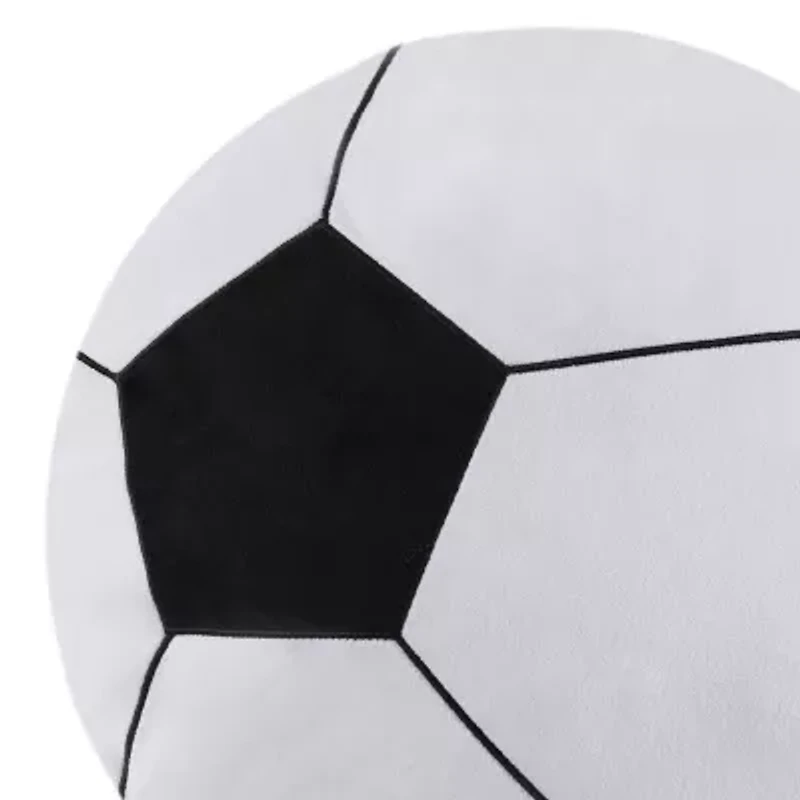 INK+IVY Kids Soccer Ball Round Throw Pillow