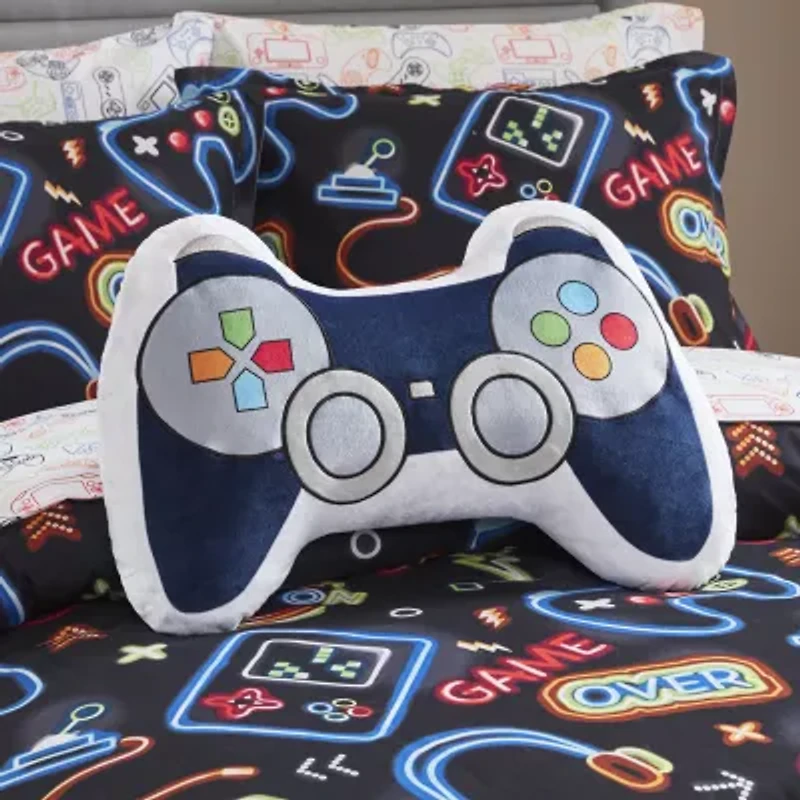INK+IVY Kids Game Controller Oblong Throw Pillow