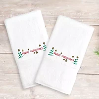 Linum Home Textiles Merry Christmas 2-pc. Hand Towel